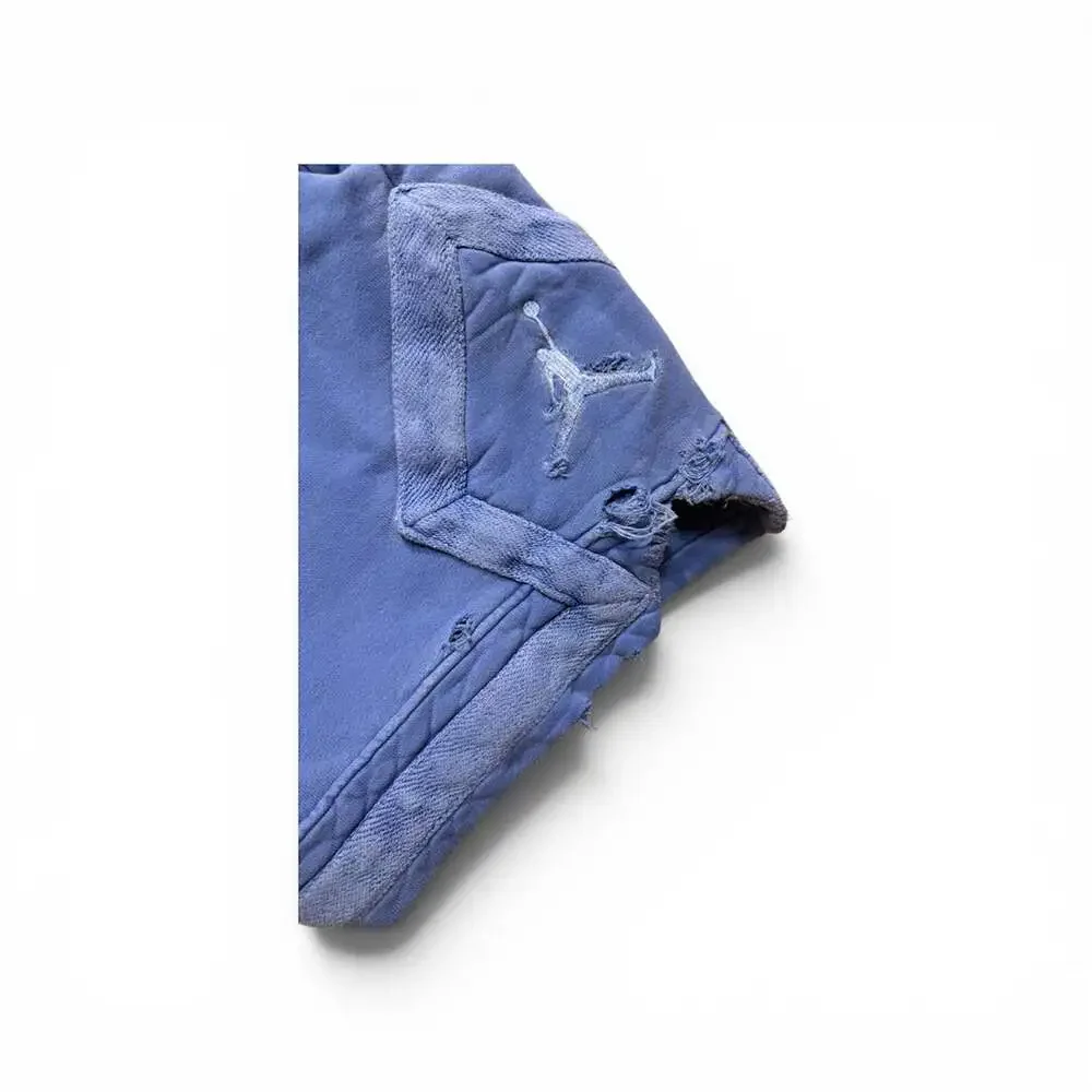 Jordan Brand Washed Diamond Fleece Shorts in Blue